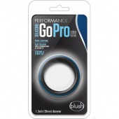 Черно-синее эрекционное кольцо Silicone Go Pro Cock Ring - Blush Novelties - в Абакане купить с доставкой