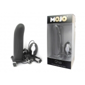 Черный страпон с вибратором Mojo Ghia - Seven Creations - купить с доставкой в Абакане
