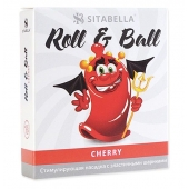 Стимулирующий презерватив-насадка Roll   Ball Cherry - Sitabella - купить с доставкой в Абакане