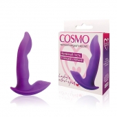 Фиолетовый силиконовый вибромассажер  Cosmo - 9,5 см. - Cosmo