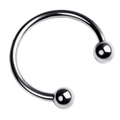 Серебристая подкова на головку пениса - ToyFa - купить с доставкой в Абакане