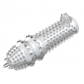 Закрытая прозрачная насадка Crystal sleeve - 14,2 см. - Erowoman-Eroman - в Абакане купить с доставкой