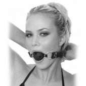 Черный кляп с дырочками Breathable Ball Gag - Pipedream - купить с доставкой в Абакане