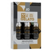 Подарочный набор вкусовых лубрикантов Tri-Me Triple Pack Gelato - System JO - купить с доставкой в Абакане