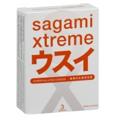 Ультратонкие презервативы Sagami Xtreme SUPERTHIN - 3 шт. - Sagami - купить с доставкой в Абакане