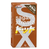 Презервативы Sagami Xtreme FEEL UP с точечной текстурой и линиями прилегания - 10 шт. - Sagami - купить с доставкой в Абакане