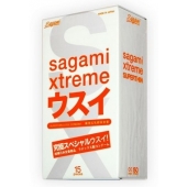 Ультратонкие презервативы Sagami Xtreme SUPERTHIN - 15 шт. - Sagami - купить с доставкой в Абакане