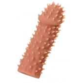 Телесная реалистичная насадка KOKOS Extreme Sleeve 07 с дополнительной стимуляцией - 12,7 см. - KOKOS - в Абакане купить с доставкой