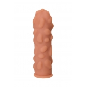 Телесная реалистичная насадка KOKOS Extreme Sleeve 11 с дополнительной стимуляцией - 12,7 см. - KOKOS - в Абакане купить с доставкой
