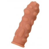 Телесная реалистичная насадка KOKOS Extreme Sleeve 11 с дополнительной стимуляцией - 12,7 см. - KOKOS - в Абакане купить с доставкой
