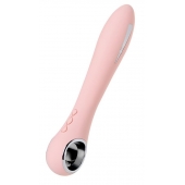 Розовый силиконовый вибратор с электростимуляцией GALVANI VIBE - 21 см. - ToyFa - купить с доставкой в Абакане