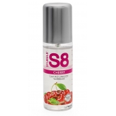 Смазка на водной основе S8 Flavored Lube со вкусом вишни - 125 мл. - Stimul8 - купить с доставкой в Абакане