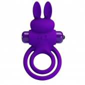 Фиолетовое эрекционное кольцо с вибростимуляцией клитора Vibrant Penis Ring III - Baile - в Абакане купить с доставкой
