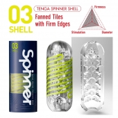 Мастурбатор SPINNER Shell - Tenga - в Абакане купить с доставкой