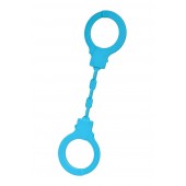 Голубые силиконовые наручники A-Toys без ключа - A-toys - купить с доставкой в Абакане