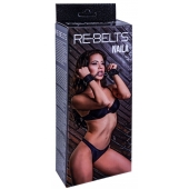 Черные кожаные наручники Naila - Rebelts - купить с доставкой в Абакане