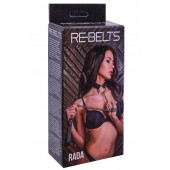 Черный поводок и чокер с кольцом Rada - Rebelts - купить с доставкой в Абакане