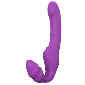 Фиолетовый безремневой вибрострапон DOUBLE DIPPER - Dream Toys - купить с доставкой в Абакане