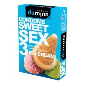 Презервативы для орального секса DOMINO Sweet Sex с ароматом мороженого - 3 шт. - Domino - купить с доставкой в Абакане