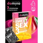 Презервативы для орального секса DOMINO Sweet Sex с ароматом манго - 3 шт. - Domino - купить с доставкой в Абакане