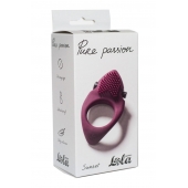 Бордовое эрекционное виброкольцо Pure Passion Sunset - Lola Games - в Абакане купить с доставкой