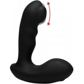 Черный стимулятор простаты Alpha-Pro 7X P-Milker Silicone Prostate Stimulator with Milking Bead - XR Brands - в Абакане купить с доставкой