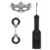 Черный игровой набор Introductory Bondage Kit №4 - Shots Media BV - купить с доставкой в Абакане