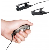 Черные электрические зажимы для сосков Shock Therapy Nipple Clamps - Pipedream - купить с доставкой в Абакане