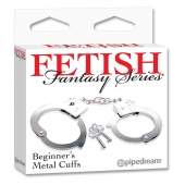 Металлические наручники Beginner s Metal Cuffs - Pipedream - купить с доставкой в Абакане