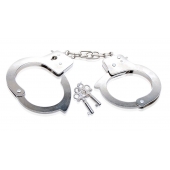Металлические наручники Beginner s Metal Cuffs - Pipedream - купить с доставкой в Абакане