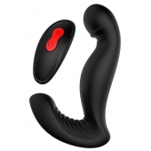 Черный вибромассажер простаты SWIRLING P-PLEASER - Dream Toys - в Абакане купить с доставкой