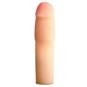 Телесная насадка-удлинитель на пенис PERFORMANCE 1.5INCH COCK XTENDER - 16 см. - Blush Novelties - в Абакане купить с доставкой