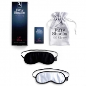 Набор из двух масок на глаза Soft Blindfold Twin Pack - Fifty Shades of Grey - купить с доставкой в Абакане