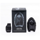 Темно-серый инновационный мужской осциллятор PULSE SOLO LUX с пультом ДУ - Hot Octopuss - в Абакане купить с доставкой