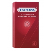 Презервативы Torex  Сладкая любовь  с ароматом клубники - 12 шт. - Torex - купить с доставкой в Абакане