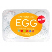 Набор из 6 мастурбаторов Tenga EGG Easy Beat с различным рельефом - Tenga - в Абакане купить с доставкой