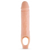 Телесный реалистичный фаллоудлинитель 10 Inch Silicone Cock Sheath Penis Extender - 25,4 см. - Blush Novelties - в Абакане купить с доставкой