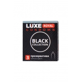 Черные презервативы LUXE Royal Black Collection - 3 шт. - Luxe - купить с доставкой в Абакане