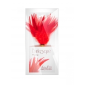 Красный перьевой тиклер Plume - 23 см. - Lola Lingerie - купить с доставкой в Абакане