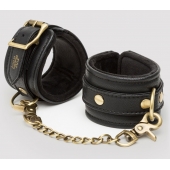 Черные наручники Bound to You Faux Leather Wrist Cuffs - Fifty Shades of Grey - купить с доставкой в Абакане