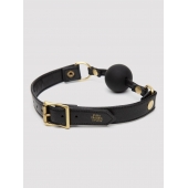 Черный кляп-шар Bound to You Faux Leather Ball Gag - Fifty Shades of Grey - купить с доставкой в Абакане