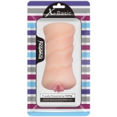 Телесный мастурбатор-вагина X-Basic Pocket Pussy без вибрации - Lovetoy - в Абакане купить с доставкой