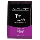 Лубрикант на водной основе для использования с игрушками WICKED Toy Love - 3 мл. - Wicked - купить с доставкой в Абакане