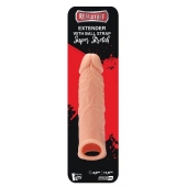 Телесная насадка EXTENDER WITH BALL STRAP 6.5 - 17 см. - Dream Toys - в Абакане купить с доставкой