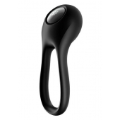 Черное эрекционное виброкольцо Majestic Duo - Satisfyer - в Абакане купить с доставкой