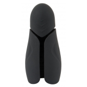 Черный силиконовый вибромастурбатор с нагревом Masturbator with 2 Functions - Orion - в Абакане купить с доставкой