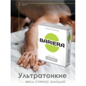 Ультратонкие презервативы Bariera Ultra Thin - 3 шт. - Bariera - купить с доставкой в Абакане