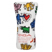Мастурбатор-туба Keith Haring Soft Tube CUP - Tenga - в Абакане купить с доставкой