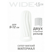Белый фаллоудлинитель Homme Wide - 11 см. - Lola Games - в Абакане купить с доставкой