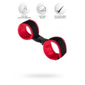 Красно-черные велюровые оковы Anonymo - ToyFa - купить с доставкой в Абакане